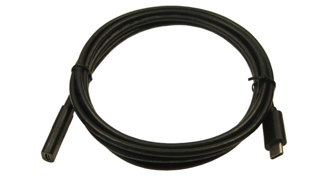 RS PRO USB 3.1, Male USB C to Female USB C, 2m