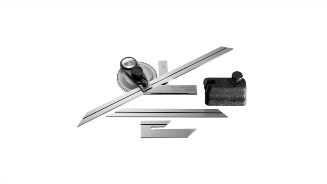 Facom 360°  Vernier  Bevel Precision Protractor, 315 mm Stainless Steel Blade