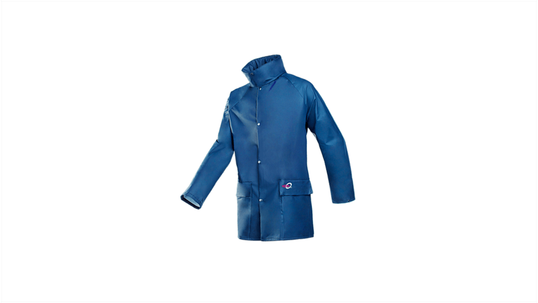 Sioen Montreal Unisex Jacke, wasserdicht Polyamid Blau, Größe XL