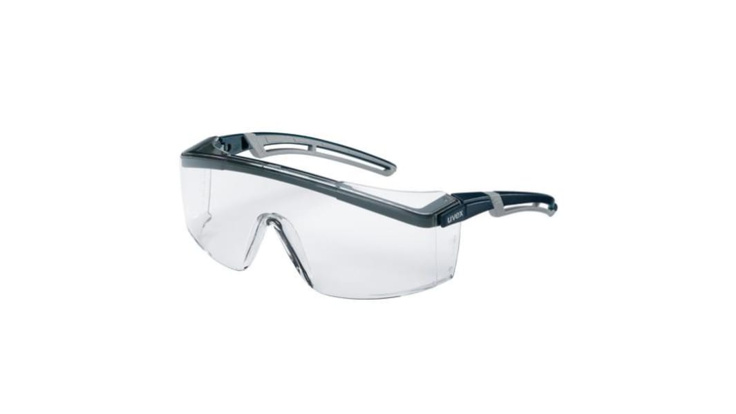 8888 uvex astrospec 2.0 Schutzbrille, Carbonglas, Klar mit UV Schutz, Rahmen aus Kunststoff kratzfest