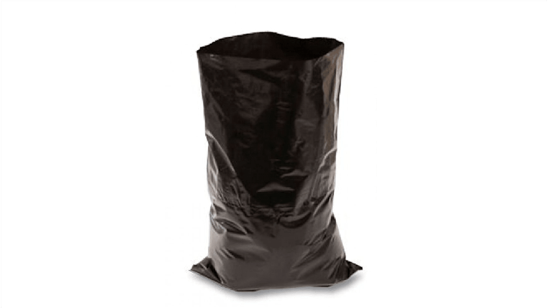 Cromwell Polythene Black LDPE Bin Bag, 85L Capacity, 0.03mm Thickness, 125 per Package