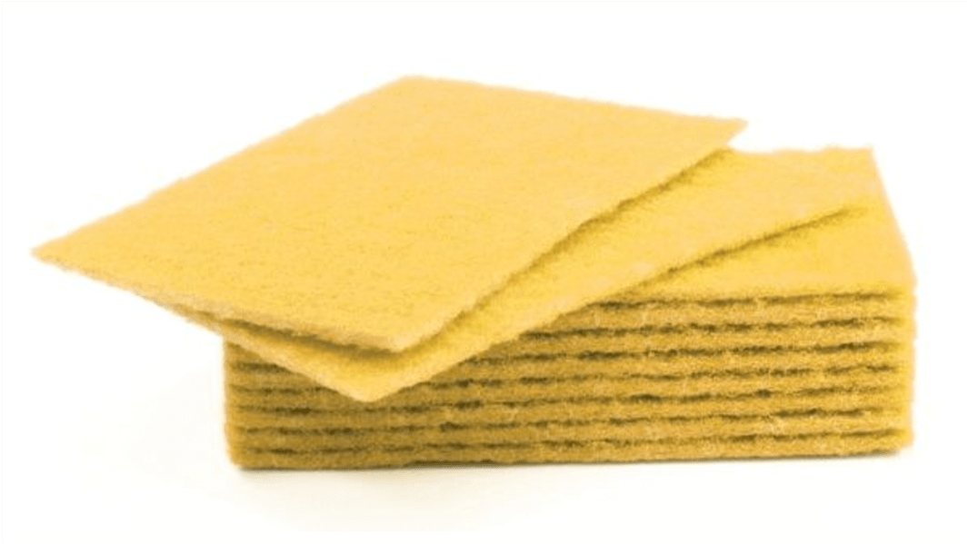 Saul D Reinigungsschwamm Schrubberpad, Gelb