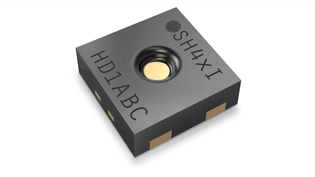 Sensirion SHT4xI Digital Temperatursensor und Feuchtigkeitssensor ±0.2 °C, ±2 %RH SMD, 4-Pin, I2C -40 → 125 °C.