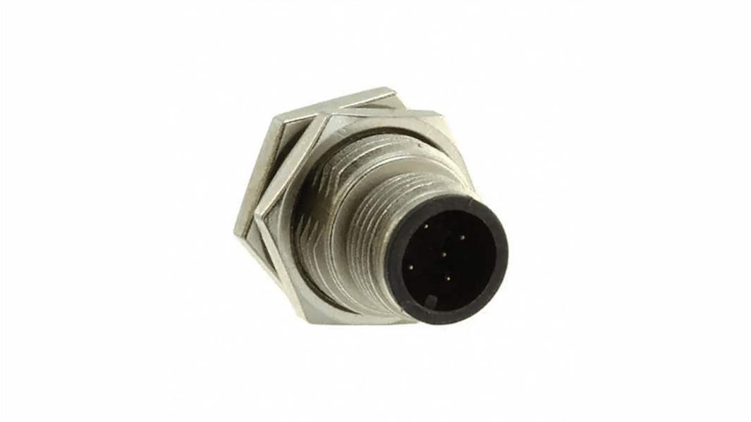 Amphenol Industrial Circular Connector, 5 Contacts, Panel Mount, M12 Connector, Plug, Male, M Series