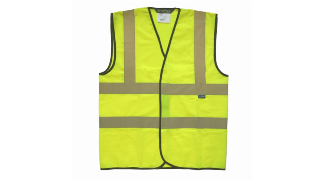 Orbit International Gelb Unisex S Warnweste, Klettverschluss, Reflektierend