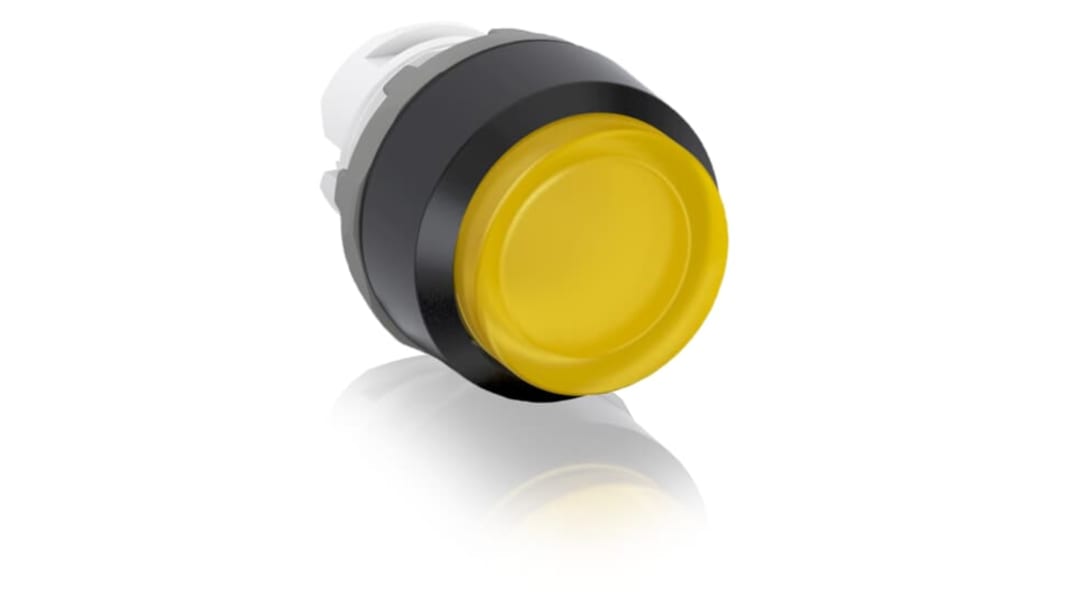 ABB MP3 Series Yellow Momentary Push Button Head, 22.5mm Cutout