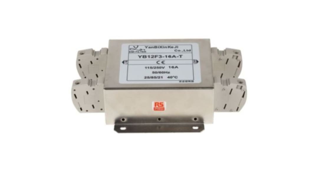 RS PRO Netzfilter, 250 V ac, 16A, Gehäusemontage, 1-phasig