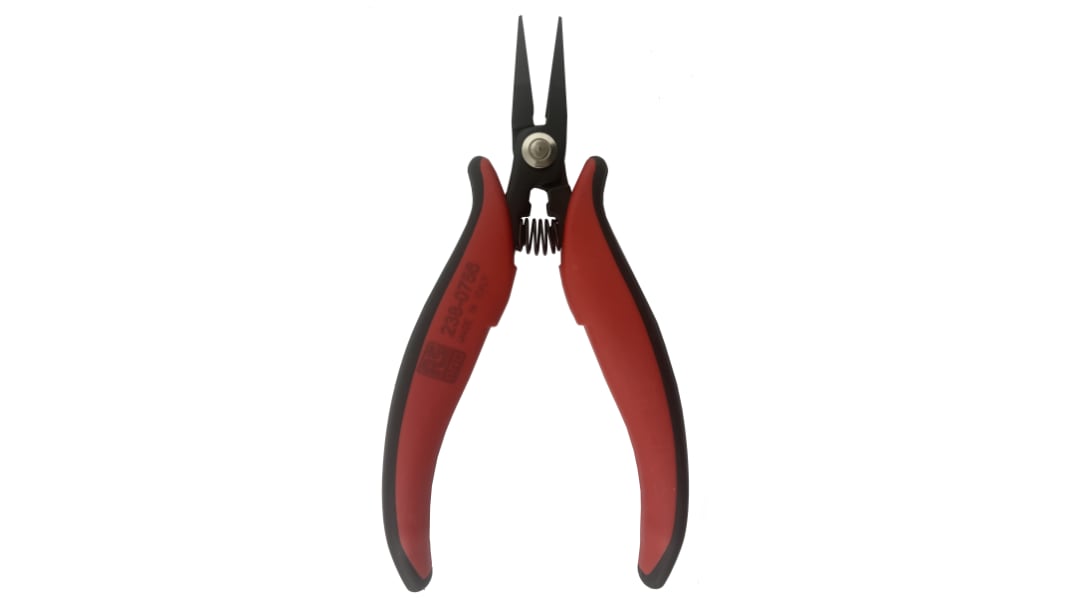 RS PRO Spitzzange / Backen 25mm , gebogen 154 mm