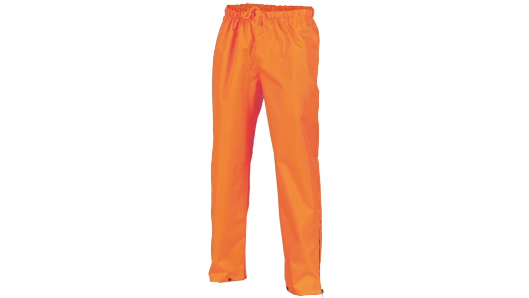 DNC 3874 Orange Breathable, Hi-Vis, Waterproof Hi Vis Trousers 6XL