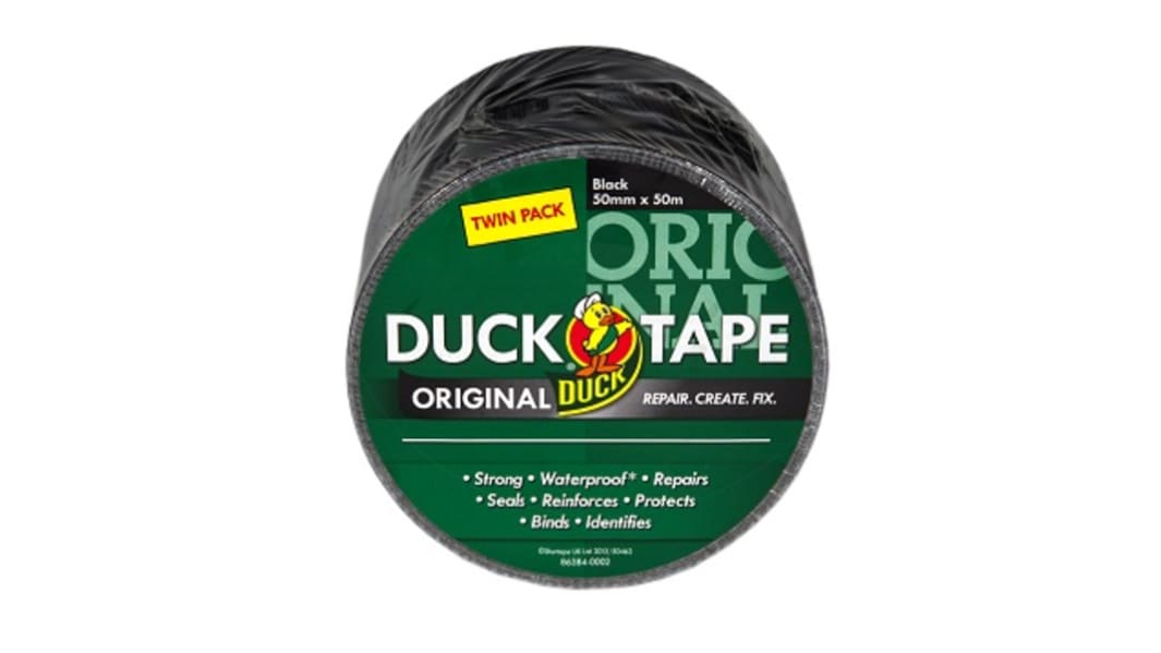 DUCK TAPE 232336 Panzerband, Schwarz, 0.17mm x 50mm x 50m