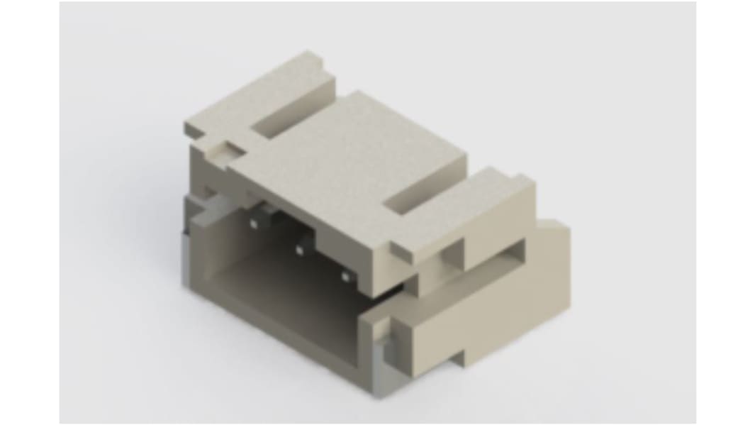 EDAC 140 Series Right Angle Surface Mount PCB Header, 3 Contact(s), 2.0mm Pitch, 1 Row(s)