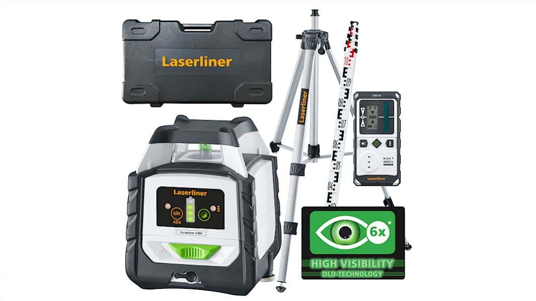 Livella laser autolivellante Laserliner per uso interno/esterno, Classe 2, ± 0.2mm/m, 515Nm, Verde