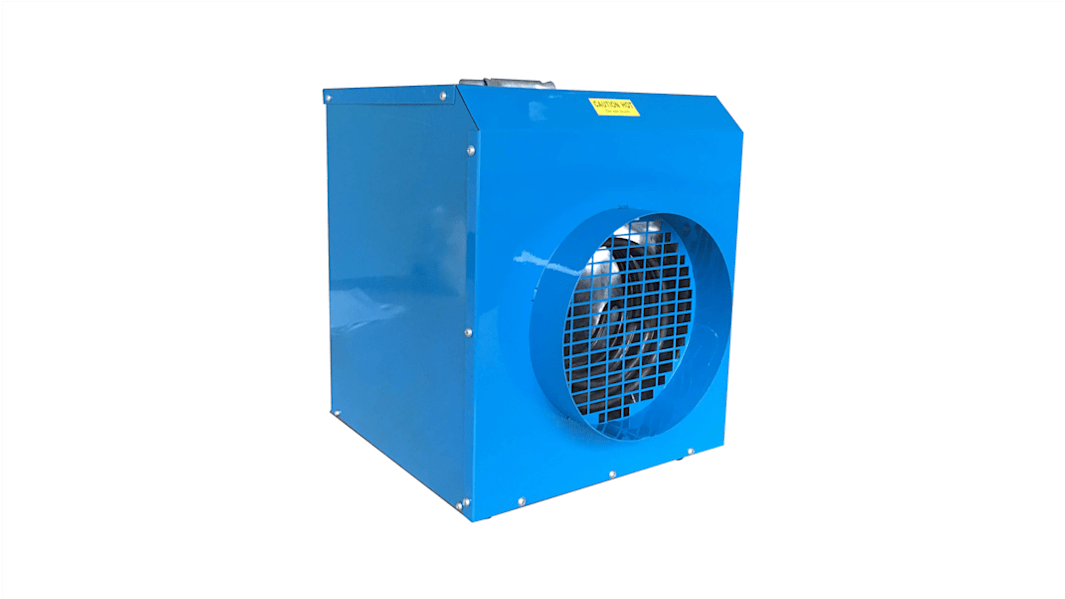 Broughton Industrie-Heizlüfter Standgerät 110 V BS4343/IEC60309 mit Thermostat, 3kW