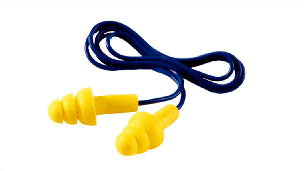 Tappi per orecchie  riutilizzabili 3M, SNR 29dB Con filo, col. Blu, Giallo