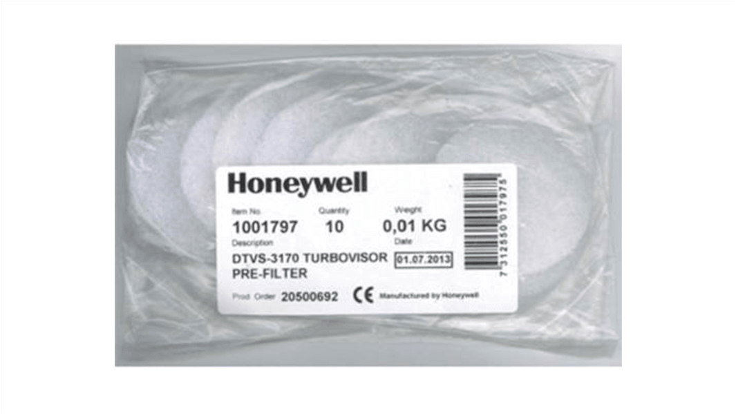 Prefiltro Honeywell Safety per uso con Turbovisor DTMV-1002, Sì