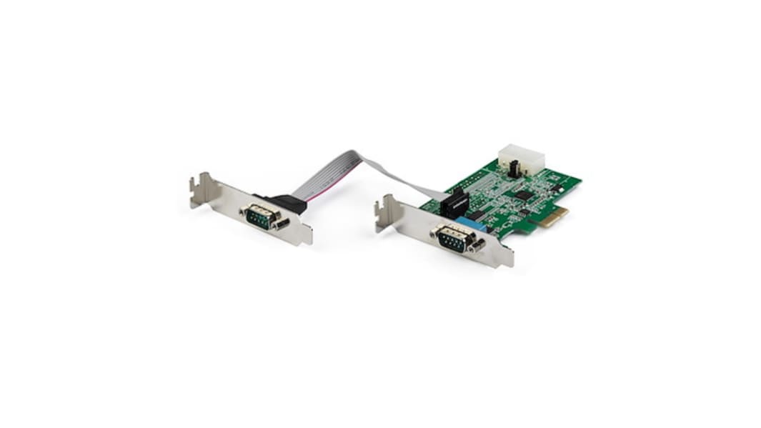StarTech.com PCIe Serielt kort Seriel, 2 Porte, RS232