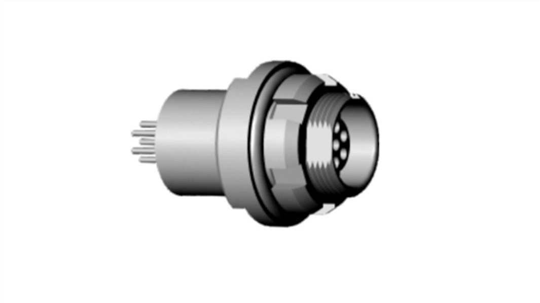 RS PRO Circular Connector, 8 Contacts, Panel Mount, M14 Connector, Socket, Female, IP68