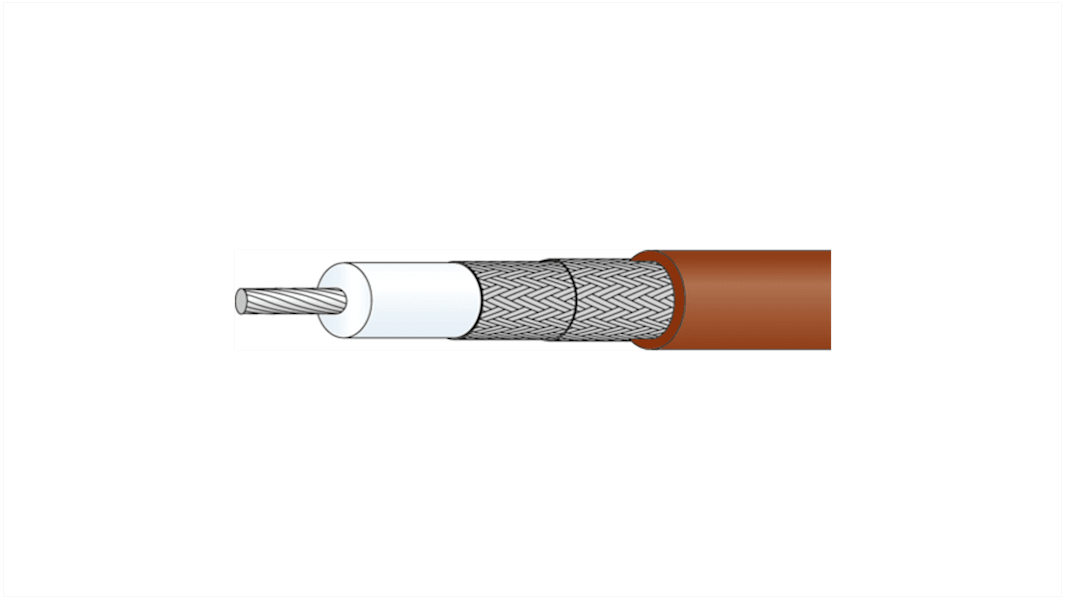 Huber+Suhner, 100m, RG400 Coaxial, Unterminated50 Ω