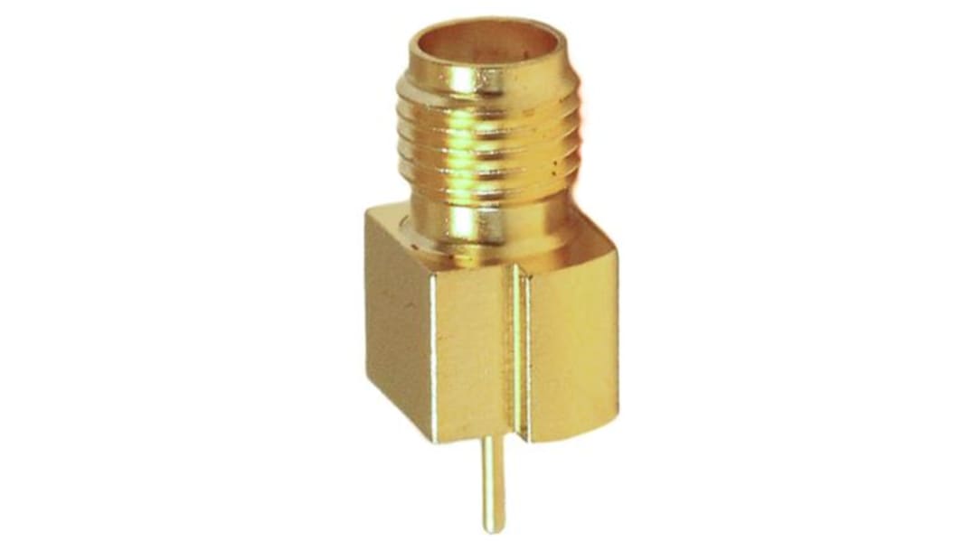 Mueller Electric Buchse Koaxialsteckverbinder SMA-Steckverbinder, Kantenmontage Löt-Anschluss, 50Ω, Gerade