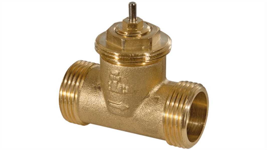 Valvola motorizzata in Ottone nichelato SAUTER REGULATION, 16 bar max, 2 porte, compatibile con tubo da DN20