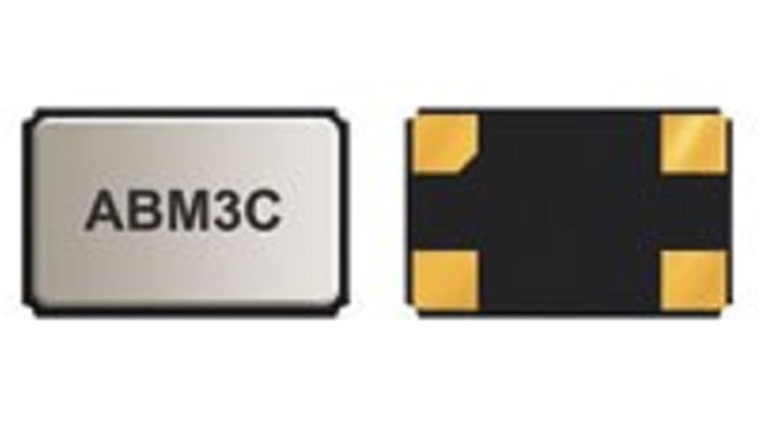 Abracon 水晶振動子, 14.7456MHz, 表面実装, 4-pin, SMD