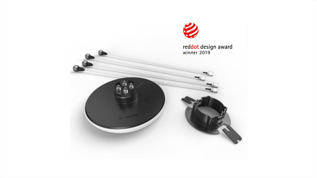 Huber+Suhner 5G Multiband-Antenne, Extern, Rundstrahlantenne, Kuppelförmig, Buchse, 4.5 dBi, 4 dBi, 6.5 dBi