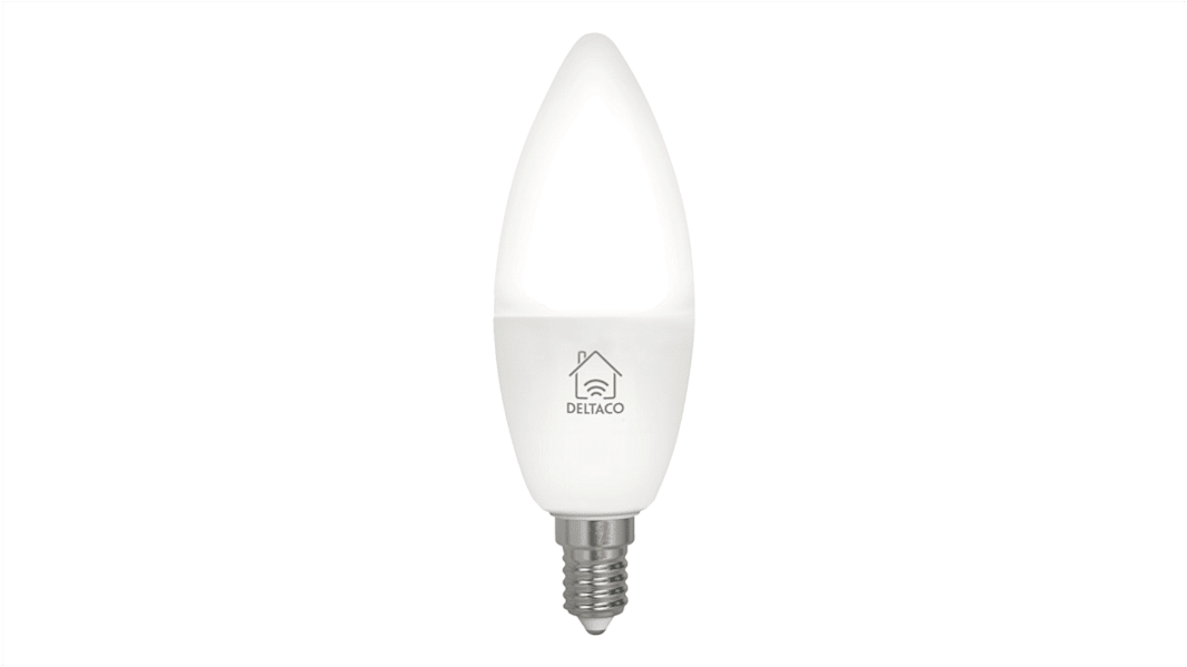 Deltaco 4.5 W E14 Smart LED Lamp Smart Bulb, White