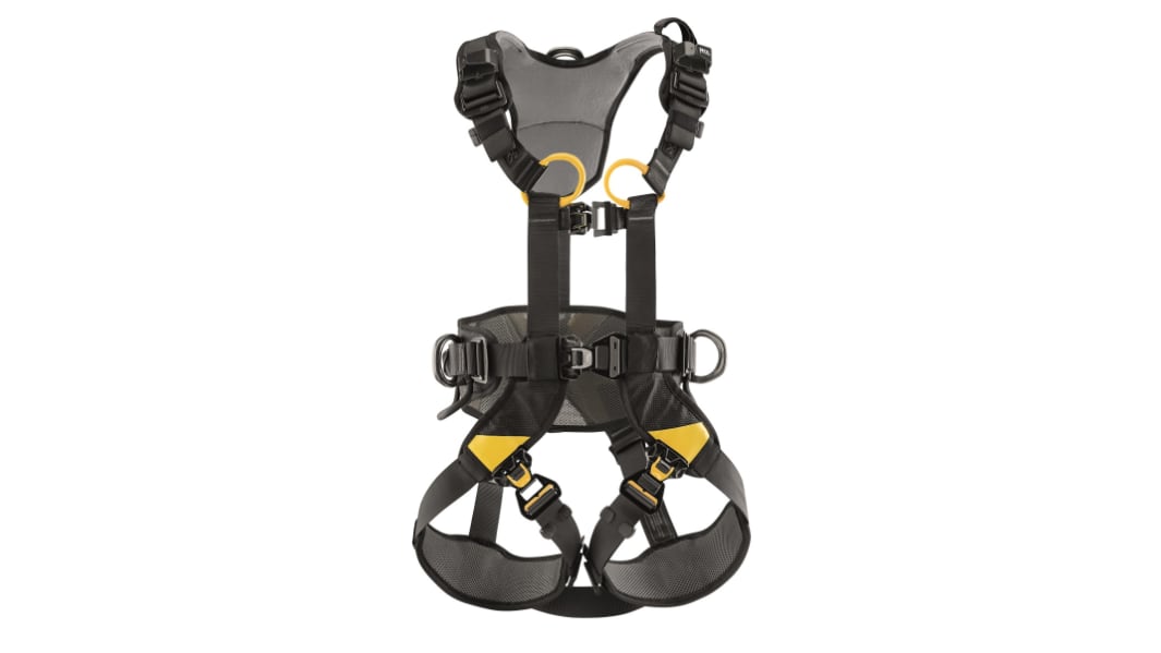 Petzl Selbstverriegelnde doppelte Schnallen hinten Auffanggurt mit Rückseite, Seitwärts-Öse, 2