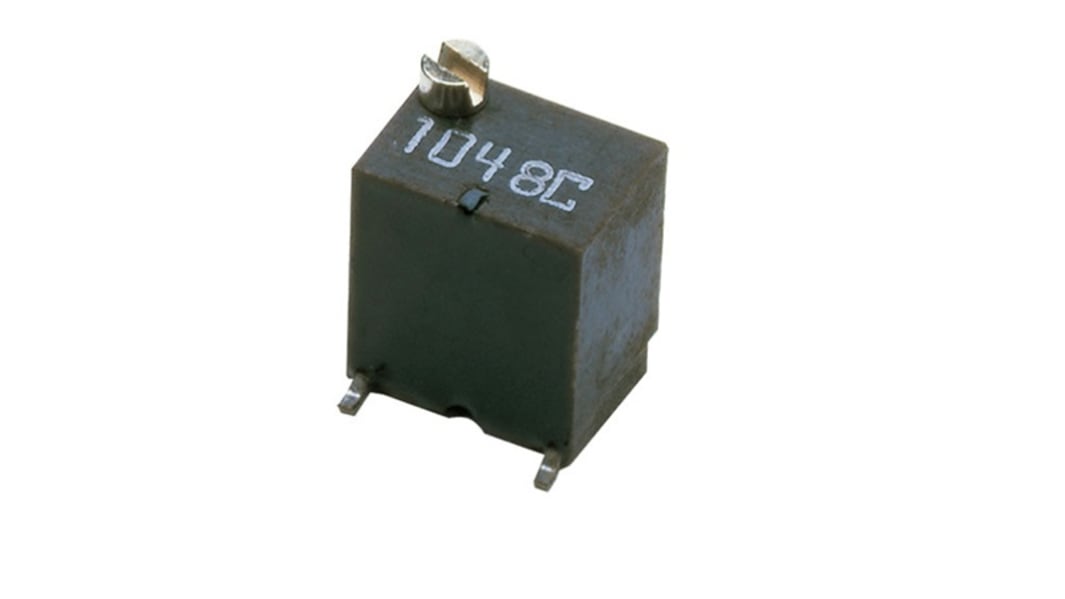 NIDEC COPAL ELECTRONICS GMBH Trimmer potenciométer, 14-menetes, Felületre szerelhető, 0.25W