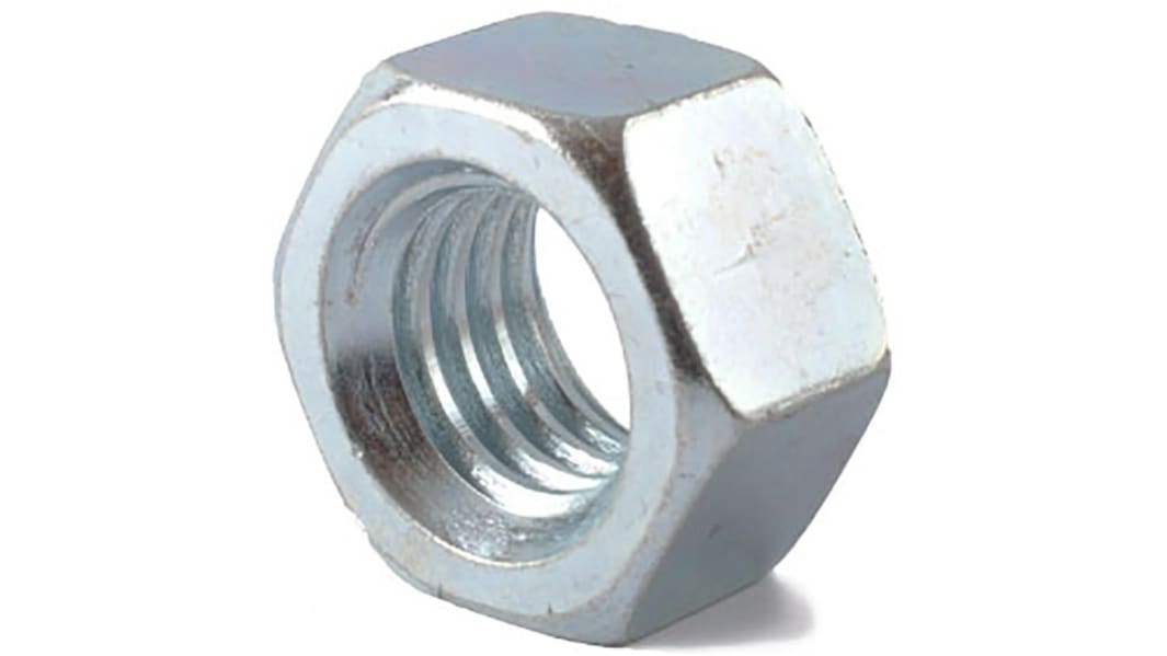 RS PRO Steel Hex Nut, 1/2-20in