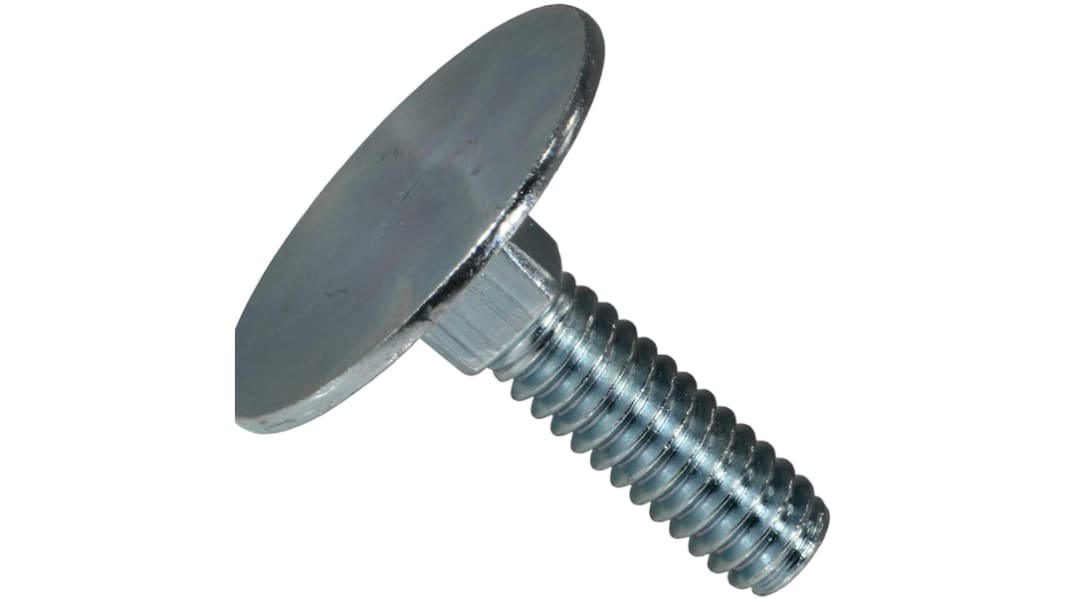 RS PRO Tellerschraube Güte Grade A Stahl Verzinkt 1/4-20 x 1 1/2Zoll