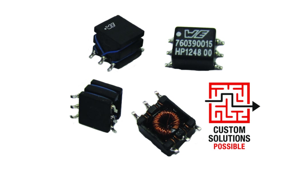 1 Output 1.25W Push-Pull Switch Mode Power Supply Transformer, 12V dc, 5V dc, 1.92mH
