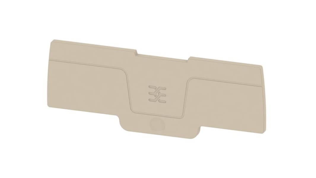 Placa final Weidmuller ASEP 4C 2.5 para uso con Bloque terminal, montaje Montaje Lateral, Encaje a Presión, 2,5 mm²