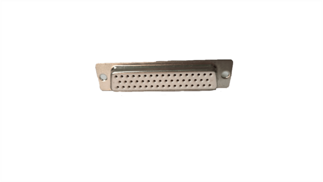 RS PRO 50 Way Panel Mount D-sub Connector Socket, 2.77mm Pitch, with Screw