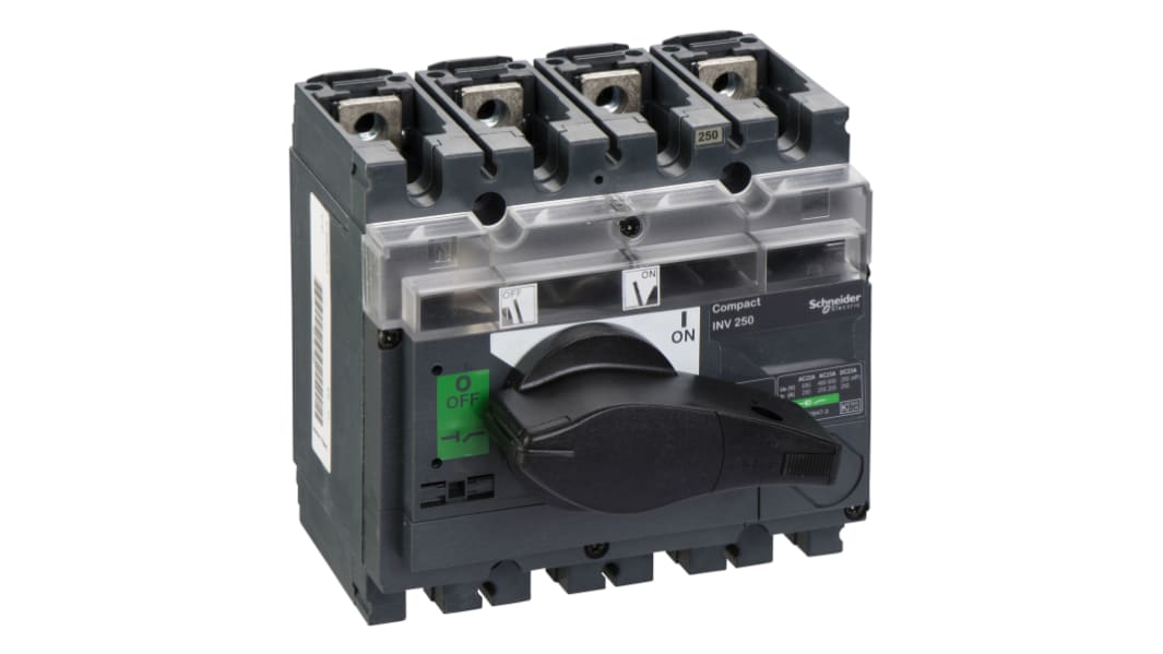 Interrupteur-sectionneur Schneider Electric Compact, 4, 250A