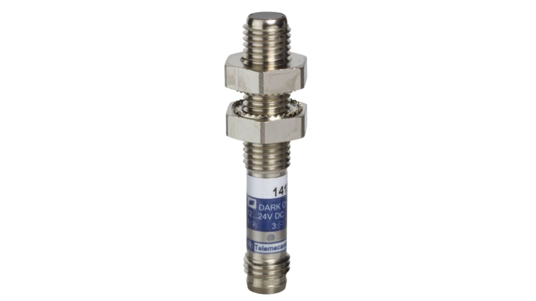 Telemecanique Sensors Diffuse Photoelectric Sensor, Barrel Sensor, 50 mm Detection Range