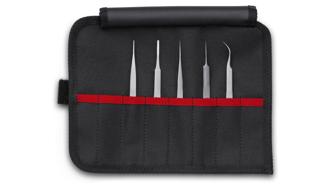 Knipex 120 mm, Stainless Steel, Tweezer Set