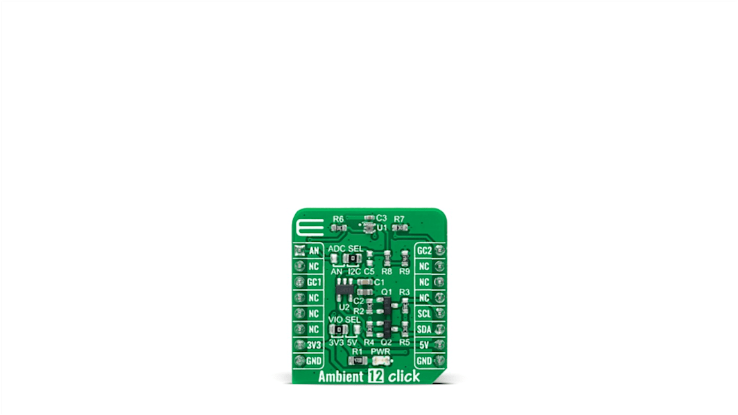 Scheda aggiuntiva Ambient 12 Click MikroElektronika, con Sensore di luce ambiente