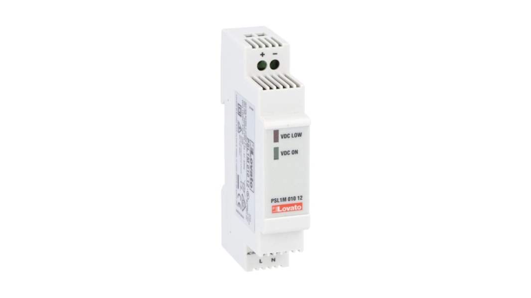 Lovato DIN-sín tápellátás, 12V dc, 830mA, BE: 100 → 240V ac, 10W