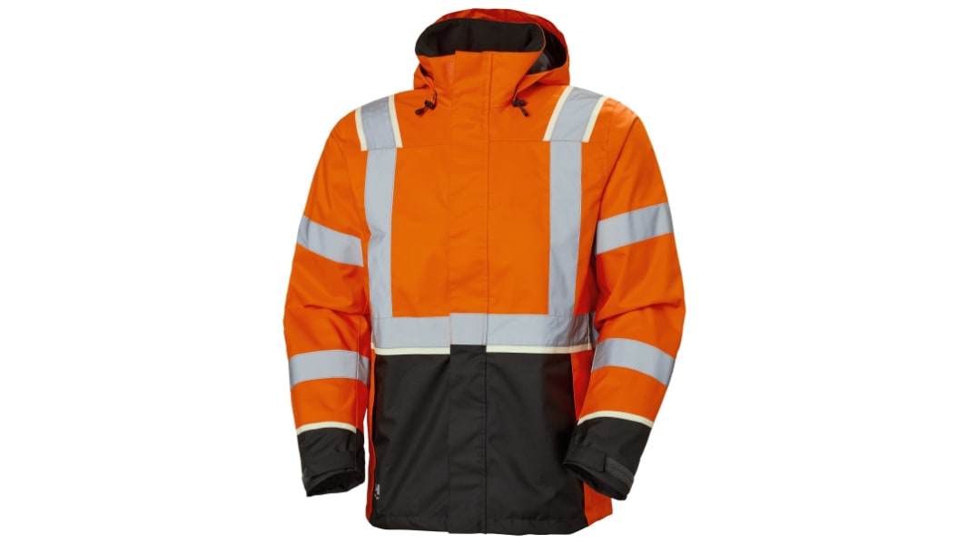 Chaqueta alta visibilidad Unisex Helly Hansen de color Negro/verde/blanco/amarillo, talla 3XL Transpirable, impermeable