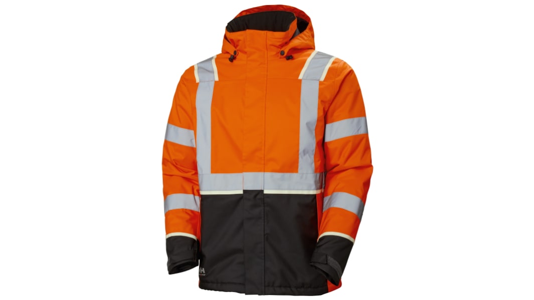 Chaqueta alta visibilidad Unisex Helly Hansen de color Negro/verde/blanco/amarillo, talla XXL Transpirable, impermeable
