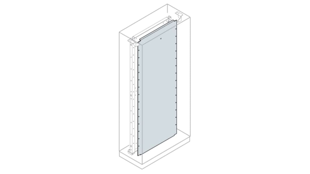 ABB Galvanised Steel Mounting Plate, 1m W, 1.8m L for Use with Automation and Control Enclosures (System pro E control)