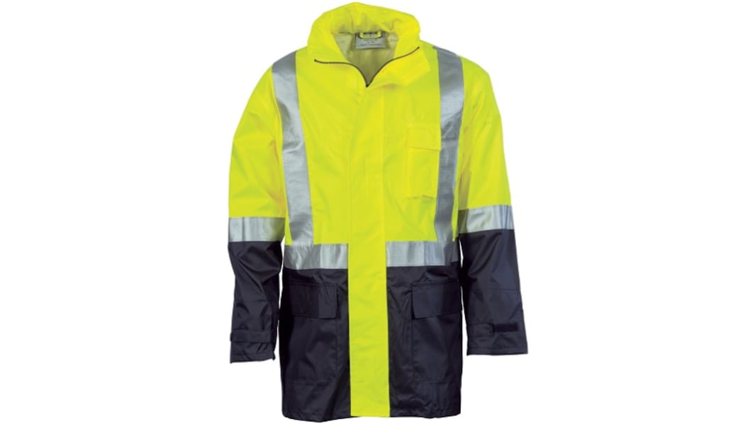 DNC 3879 Yellow/Navy Unisex Hi Vis Jacket, XL