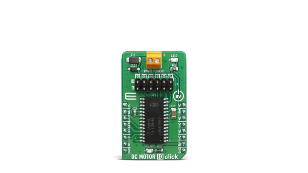 MikroElektronika DC Motor 10 Click DC Motor Driver for TLE 6208-6 G