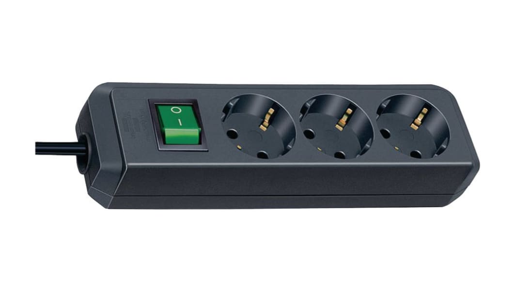 Connettore femmina di prolunga brennenstuhl 5m, 3 prese Tipo F - Schuko tedesco, USB