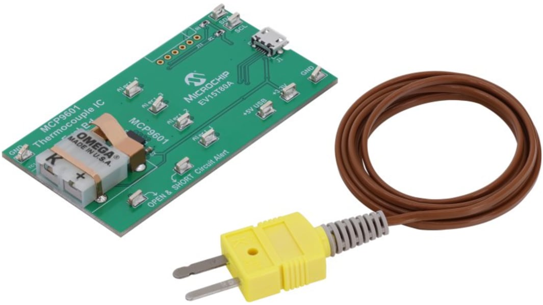 Microchip MCP9601 Evaluation Board  Entwicklungskit, Thermoelementsensor für MCP9601