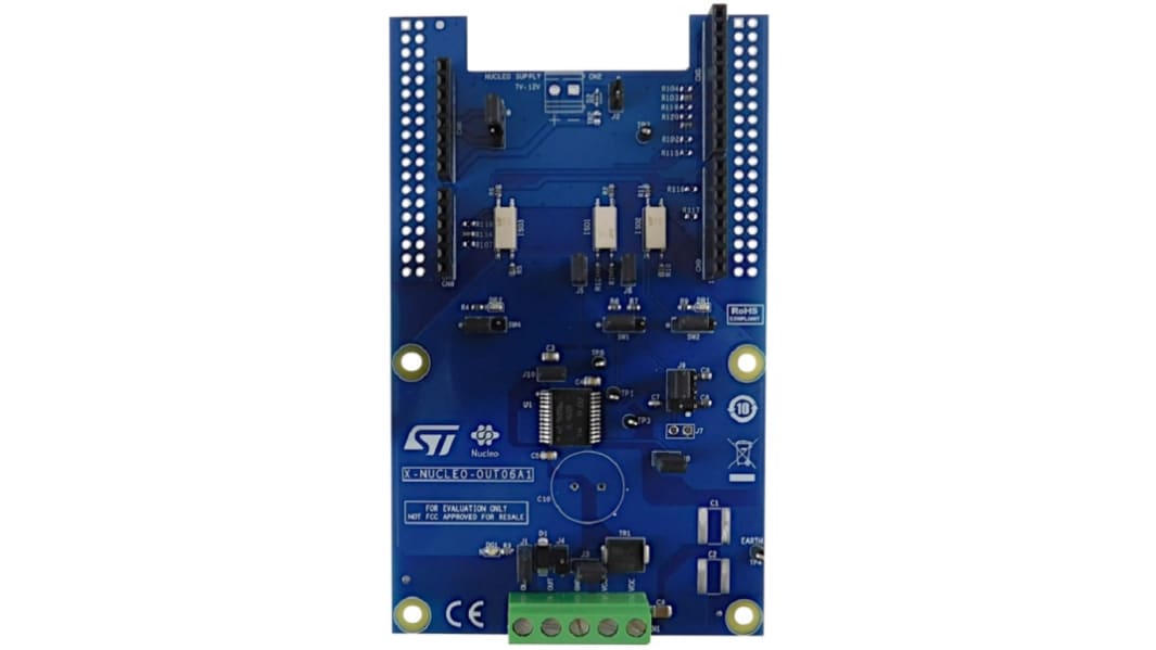 STMicroelectronics Industrial digital output expansion board based on IPS1025H-32 for STM32 Nucleo Solid State Relay