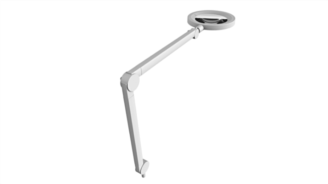 RS PRO D160 LED Magnifying Lamp with LED Flexi Magnifier Lamp, 3.5dioptre, 160mm Lens Dia.