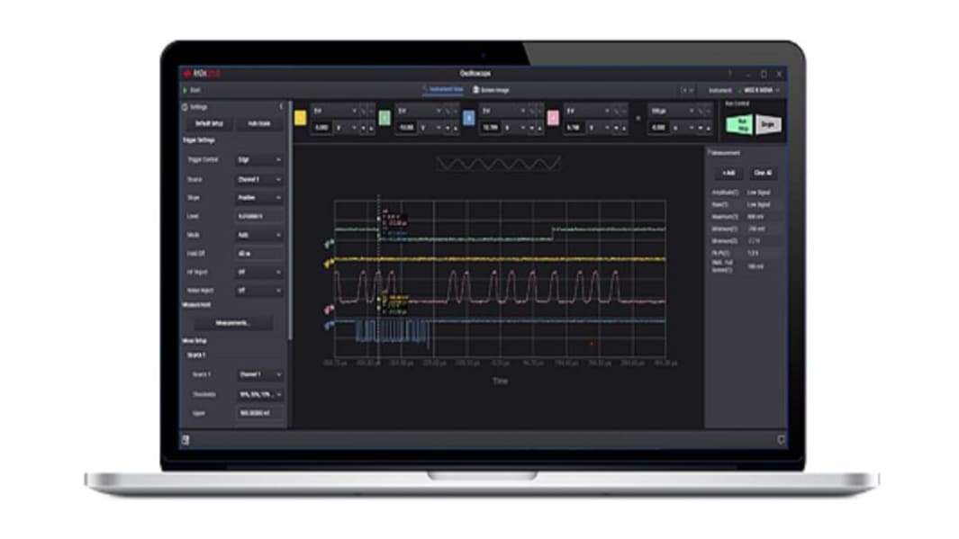 Application de contrôle de l'oscilloscope BenchVue, pour BV0004B
