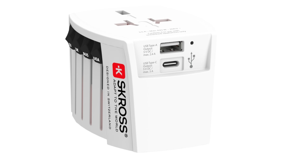 SKROSS Australia, China, Europe, Japan, UK, USA to Australia, China, Italy, Japan, Switzerland, UK, USA Travel Adapter